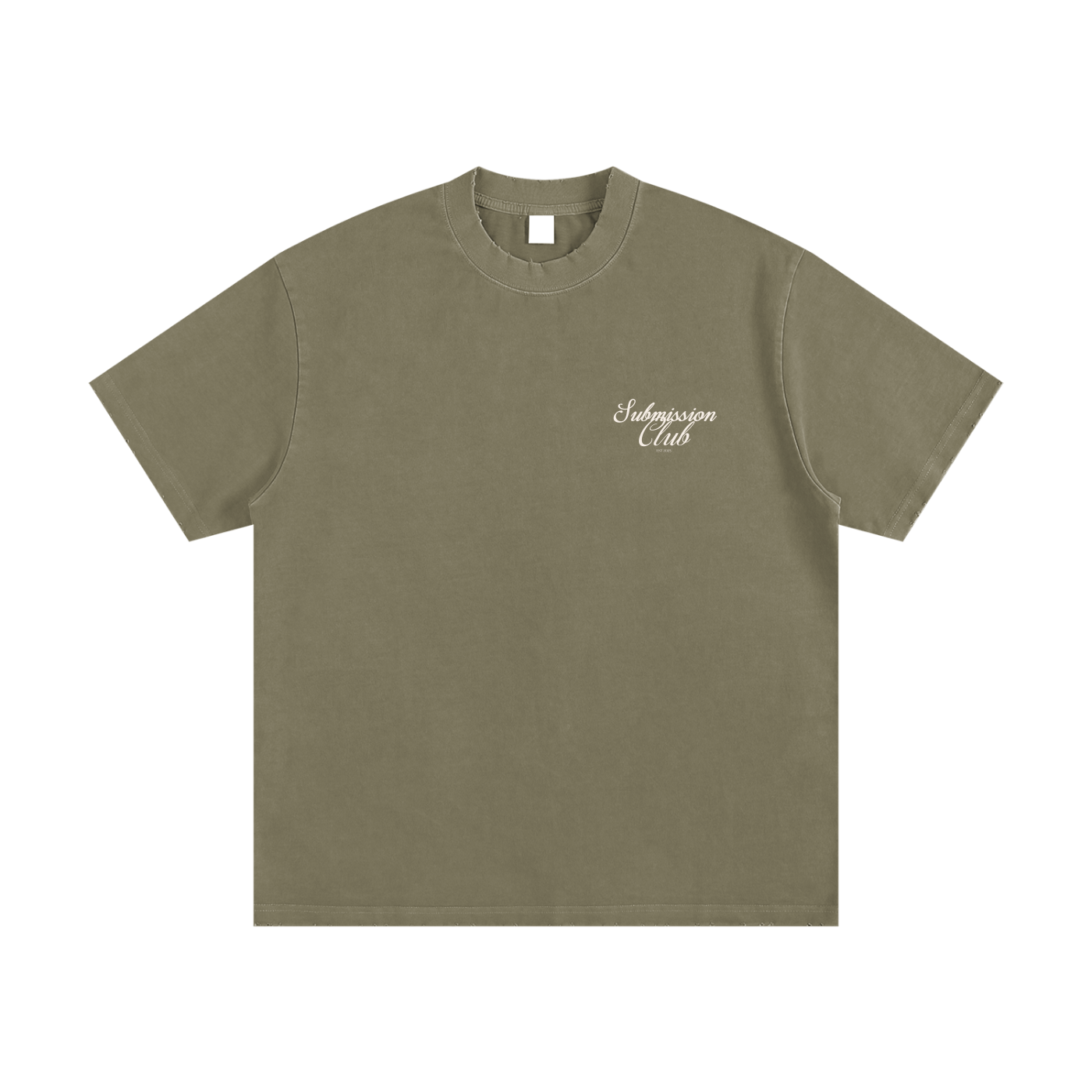 Heavyweight Vintage Washed Frayed T-Shirt